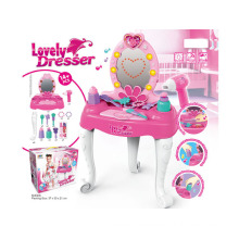 Mädchen vorgeben Schönheit Spielzeug Plastic Dresser Set Spielzeug (h5931060)